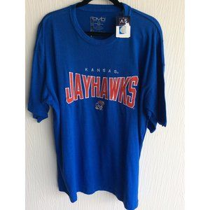 NWT, Kansas Jayhawks NCAA, Mens Size 2X Tee Shirt, Embroidered